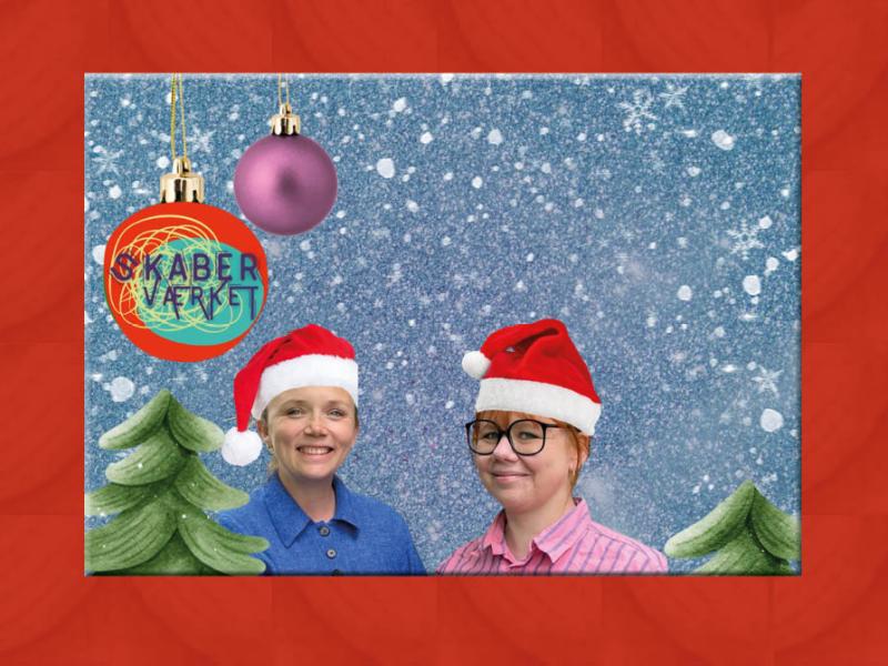 June & Thit fra Skaberværket i julehumør